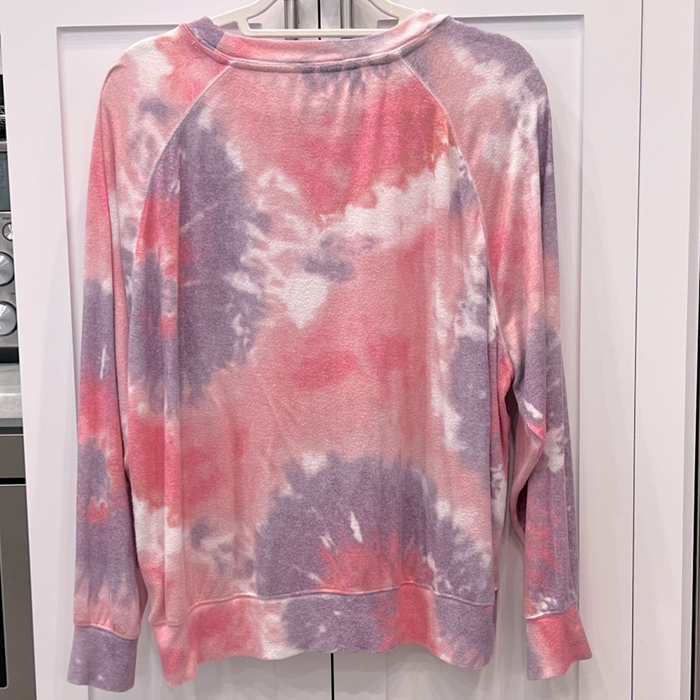 PINK Victoria's Secret Pink and Purple Tie-Dye Top - Picture 6 of 7